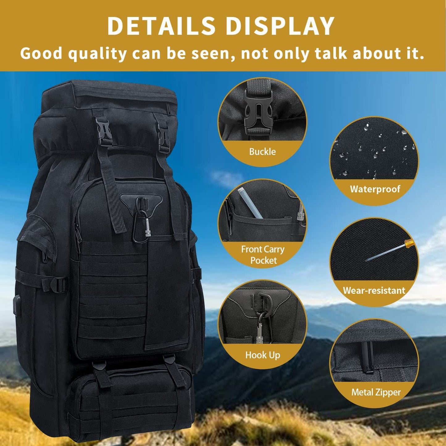 TrekkPack, 80L Waterproof Travel Pack